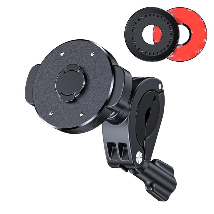 Supporto per cellulare a scatto per bicicletta e moto con anello magnetico