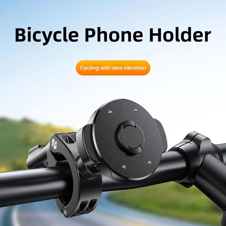 Supporto per cellulare a scatto per bicicletta e moto con anello magnetico
