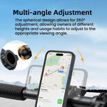 Supporto per cellulare a scatto per bicicletta e moto con anello magnetico