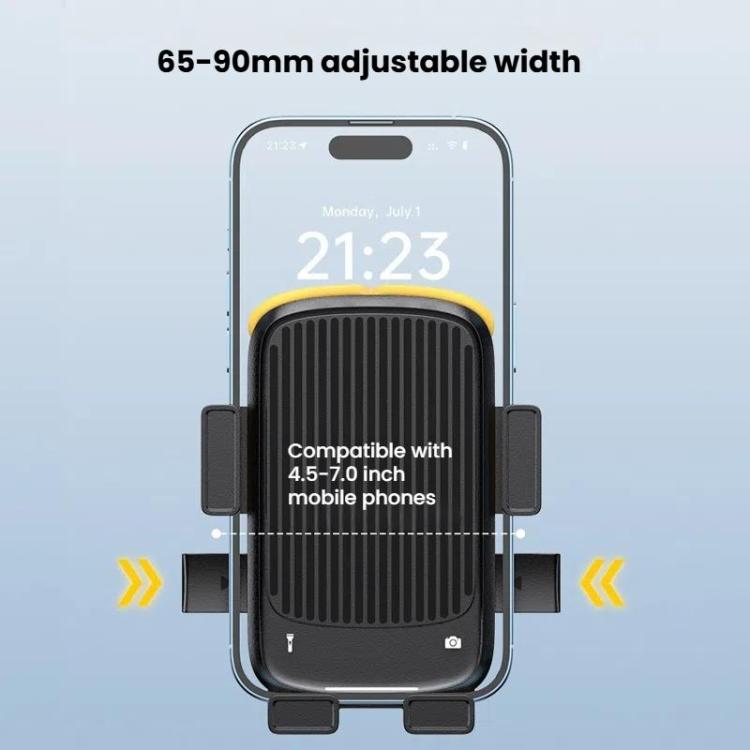 Supporto per telefono per bicicletta e moto con cinturino in silicone nascosto, Handbar, Rearview Mirror