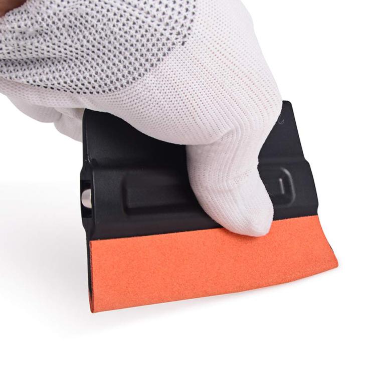Raschietto per pellicole per auto Raschietto in finta pelle di daino con attrazione magnetica, Hard ABS, Moderate PP