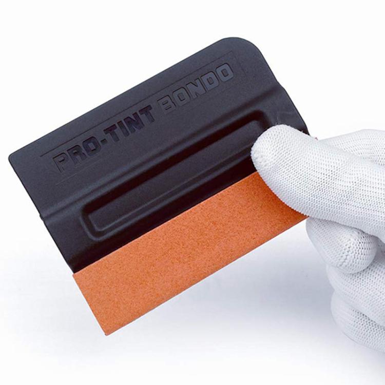 Raschietto per pellicole per auto Raschietto in finta pelle di daino con attrazione magnetica, Hard ABS, Moderate PP