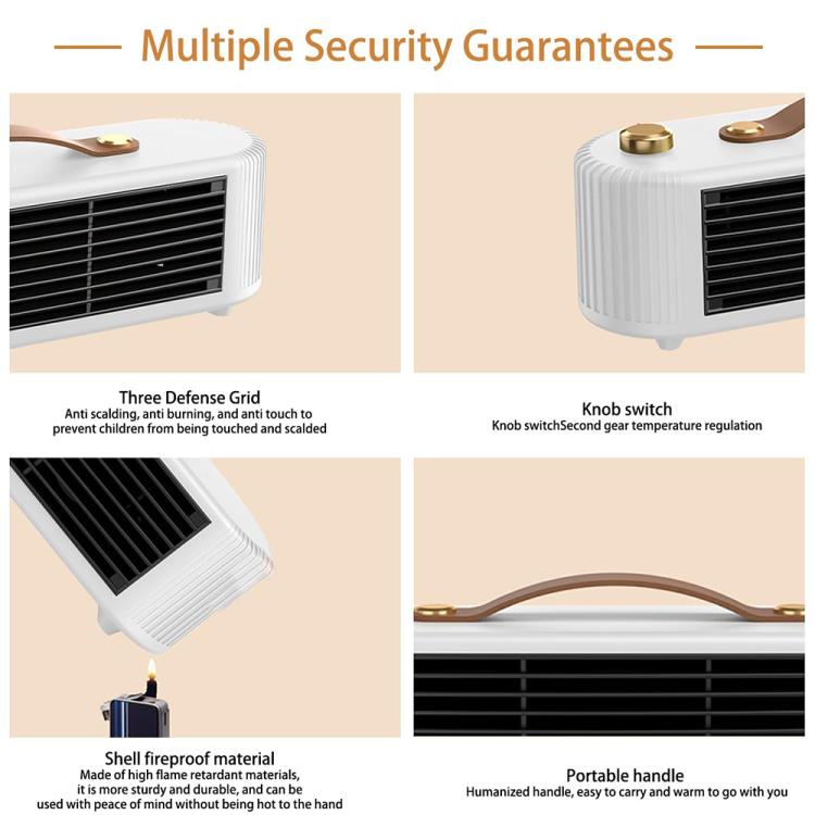 Riscaldatore da tavolo domestico 800W con elemento PTC