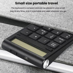 Tastiera digitale con display a doppia modalità 2.4G, tastiera wireless ricaricabile per ufficio del cassiere