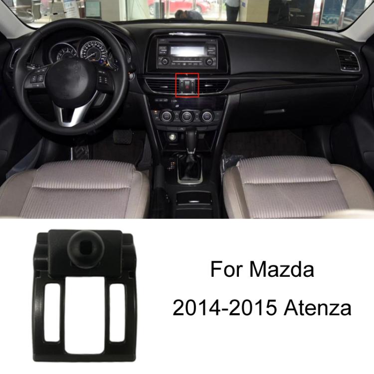 Per la base del supporto di navigazione per telefono cellulare speciale montato sull'auto Mazda, 04-15 Mazda 6, 09-15 RuiYi, 13-14 CX-5, 14-15 Atenza, 14-19 Axela, 15 CX-5, 16-18 CX-4, 17-19 Atenza, 17-22 CX-5/CX-8, 20-21 Atenza, 20-22 CX-30, 20-22 Axe...