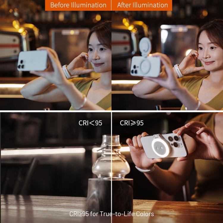 Luce di riempimento magnetica PGYTECH per smartphone MagSafe