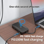 Docking station USB-C 5 in 1 con caricabatterie rapido 100W