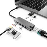 Hub docking station USB-C 8 in 1 con HDMI 4K e Ethernet