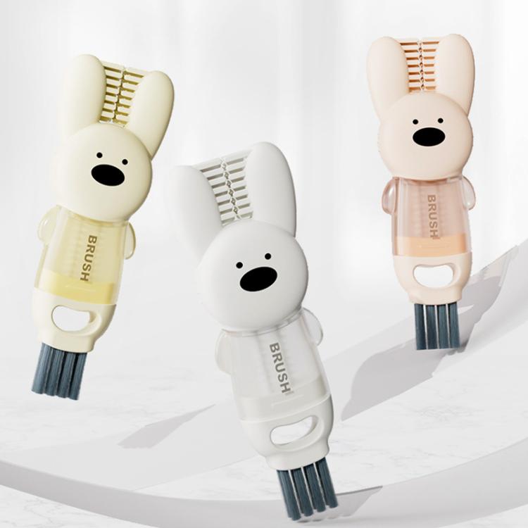 Spazzola per tazze 3 in 1, spazzola multifunzione per fessure, bottiglie, tazze isolate, scanalature, anelli in gomma, spazzola per la pulizia