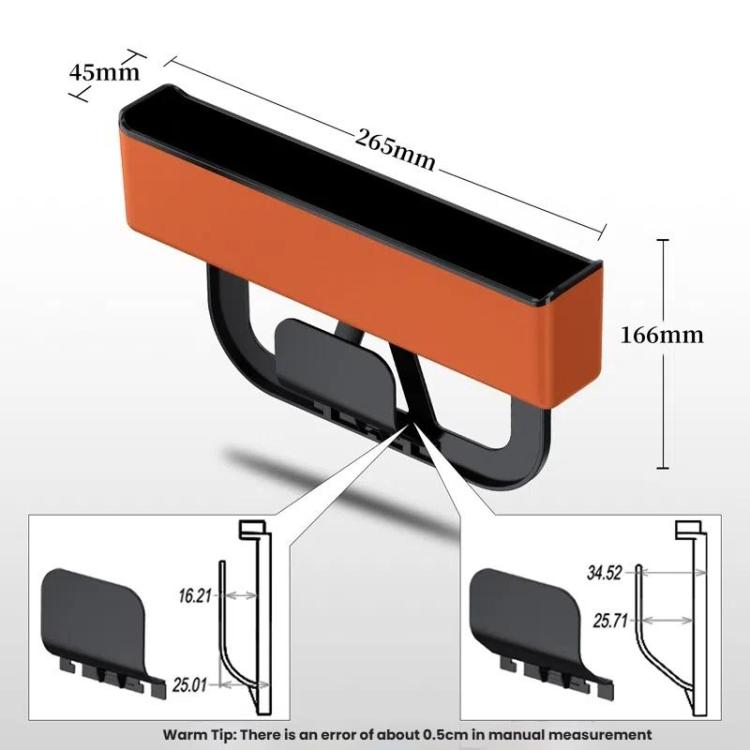 Scatola portaoggetti per cuciture sedili auto Organizer universale per cuciture auto Accessori auto