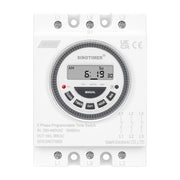 SINOTIMER TM619-380V 16A Interruttore temporizzatore trifase 7 giorni Intervallo minimo programmabile 1 minuto, TM619