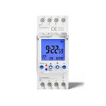 Modulo timer settimanale 7 giorni 2 vie 16A montaggio DIN