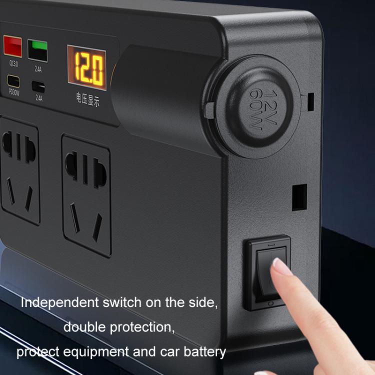 Presa inverter multifunzione per auto da 12V24V a 220V Caricabatterie rapido