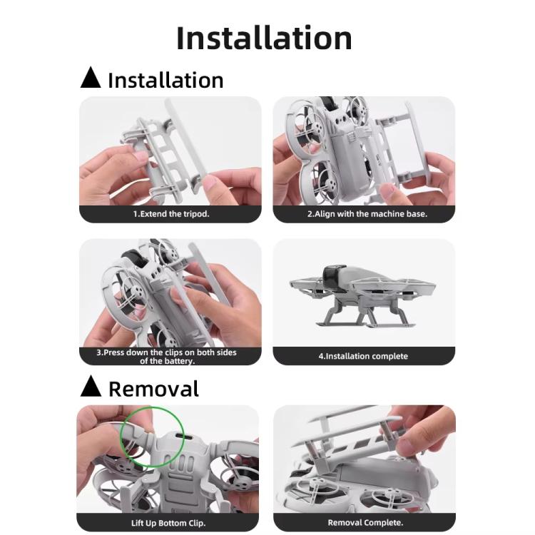 Carrello di atterraggio pieghevole per drone DJI Neo