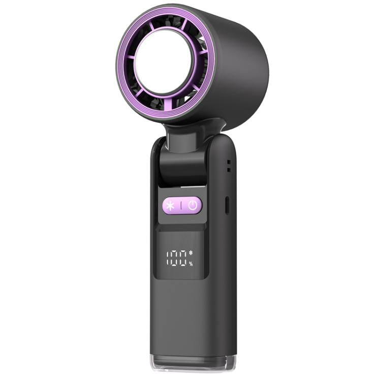 Ventilatore portatile ad alta velocità da 100 marce, mini ventilatore portatile pieghevole ricaricabile tramite USB, piccolo ventilatore con raffreddamento