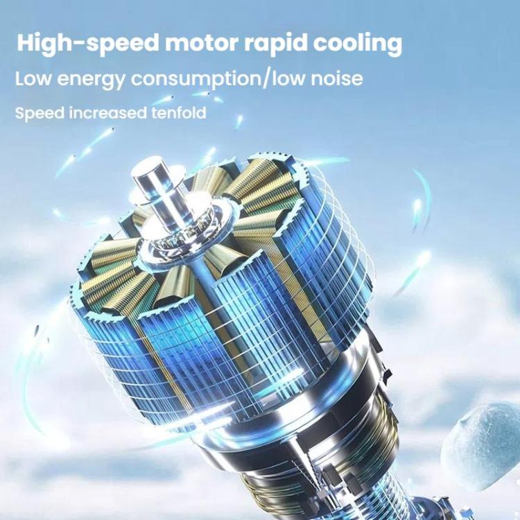 Ventilatore portatile ad alta velocità da 100 marce, mini ventilatore portatile pieghevole ricaricabile tramite USB, piccolo ventilatore con raffreddamento