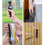 BRDRC Sports Camera Lanyard con vite da 1/4 di pollice, anti-perdita, cinturino da polso, accessori