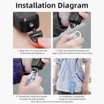 BRDRC Sport Camera Lanyard con vite da 1/4 di pollice, laccio anti-smarrimento per tracolla