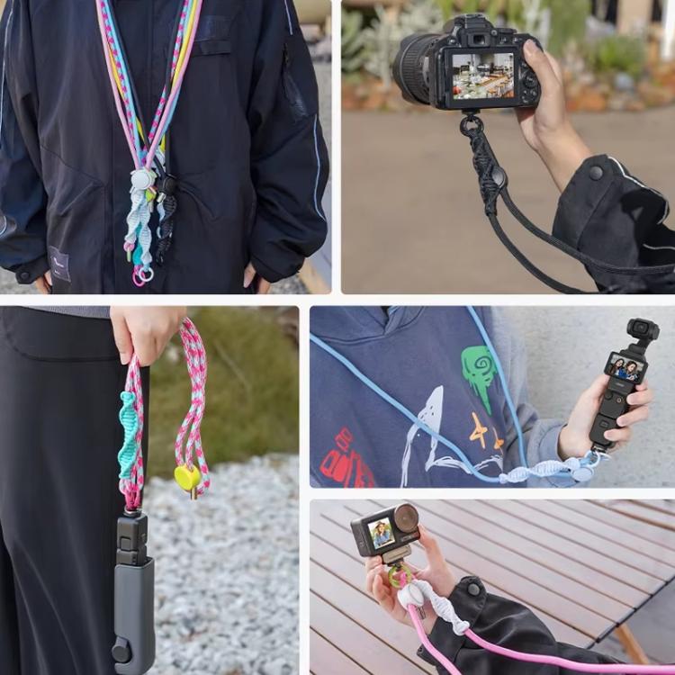 BRDRC Sport Camera Lanyard con vite da 1/4 di pollice, laccio anti-smarrimento per tracolla