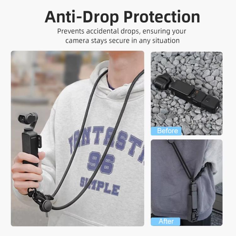 BRDRC Sport Camera Lanyard con vite da 1/4 di pollice, laccio anti-smarrimento per tracolla