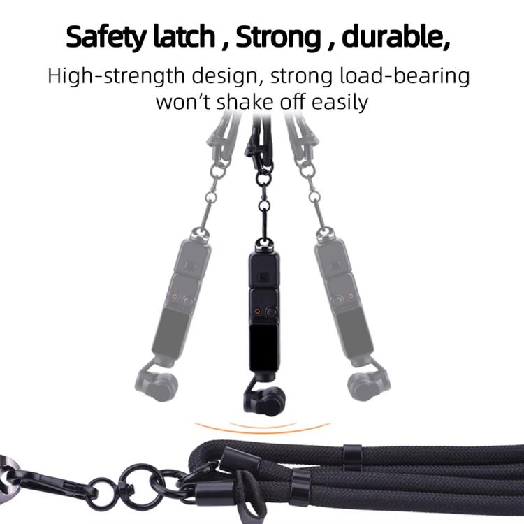 BRDRC Sport Camera Lanyard con vite da 1/4 di pollice Anti-perdita Accessorio per tracolla