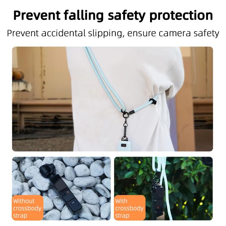 BRDRC Sport Camera Lanyard con vite da 1/4 di pollice Anti-perdita Accessorio per tracolla