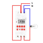 Timer digitale programmabile SINOTIMER TM919sB 220V 30A guida DIN
