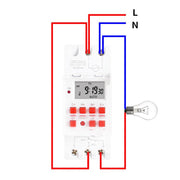 SINOTIMER TM919sB 220V 30A 1 secondo intervallo 7 giorni timer programmabile montato su guida DIN