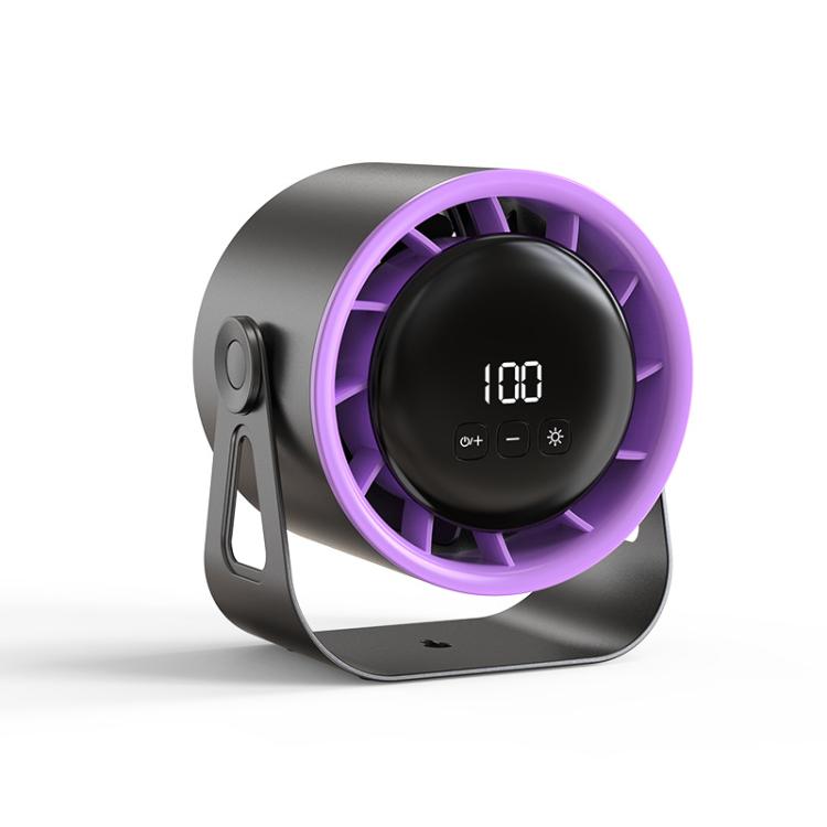 Ventilatore a circolazione ad alta velocità con 100 ingranaggi, display digitale da tavolo ricaricabile, ventilatore turbo da parete, White, Gray, Clip White, Clip Gray