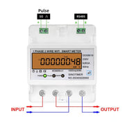 Contatore di energia WiFi Tuya monofase AC 220V, SINOTIMER DDS6619-048 80A With Switch, SINOTIMER DDS6619-047 100A Without Switch