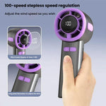 Ventilatore portatile USB con display digitale 100 velocità