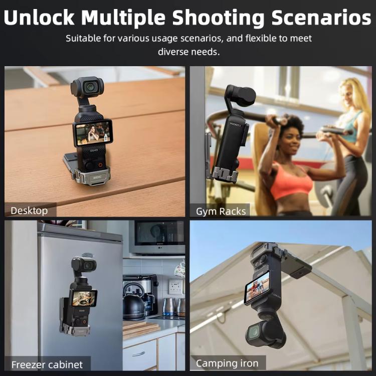 Adattatore clip posteriore con base magnetica per DJI Osmo Pocket