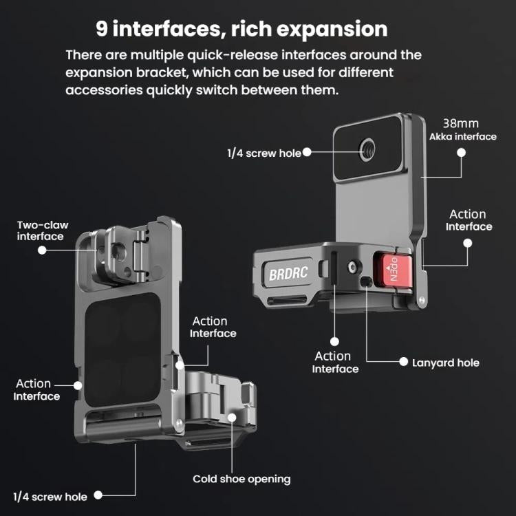 Adattatore clip posteriore con base magnetica per DJI Osmo Pocket
