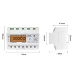 Contatore energia WiFi trifase 380V 80A/100A Sinotimer