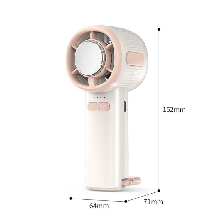 Ventilatore di raffreddamento a semiconduttore con display digitale ad alta velocità a 3 velocità, piccolo ventilatore portatile USB