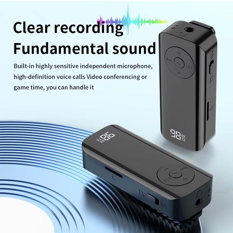 Ricevitore e trasmettitore audio Bluetooth 5.3 a clip