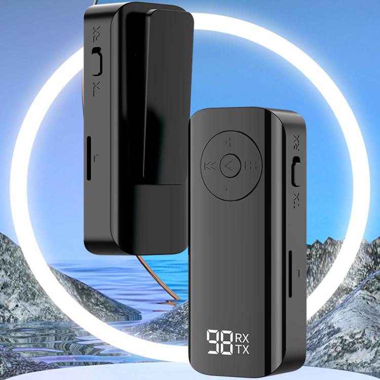 Ricevitore e trasmettitore audio Bluetooth 5.3 a clip