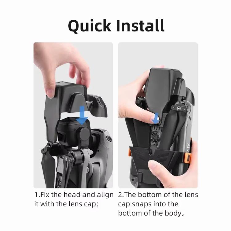 Copriobiettivo protettivo con clip per DJI Air 3S