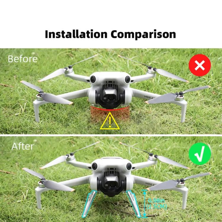 Landing gear pieghevole per DJI Mini 4 Pro 2,5 cm