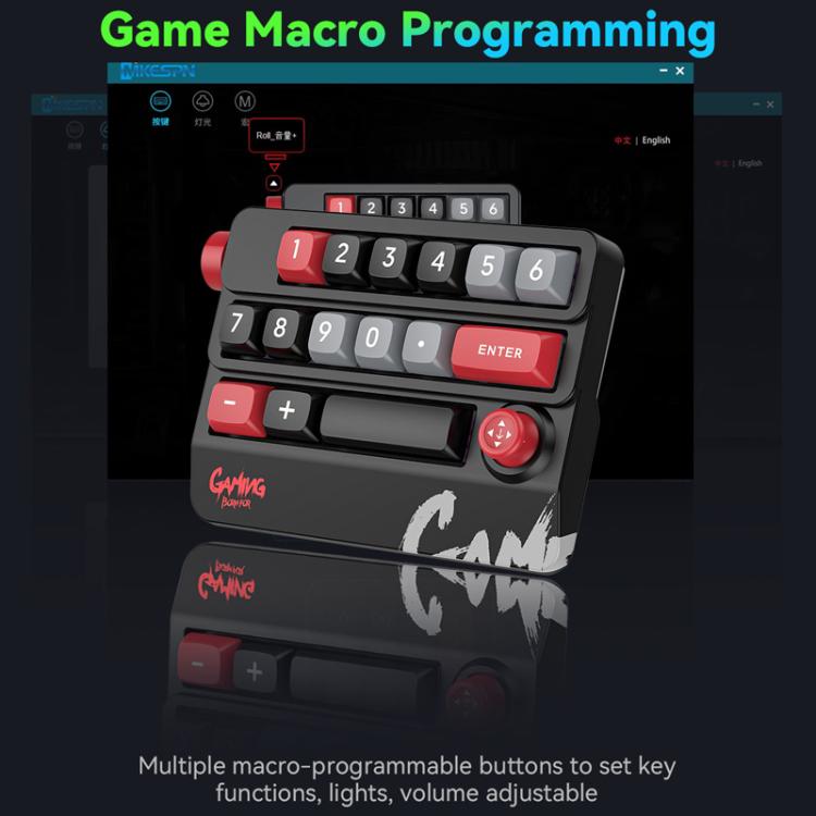 Tastiera meccanica cablata MKESPN RGB Hot Swap con manopola a bilanciere, macro di programmazione, tastiera da gioco personalizzata