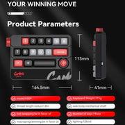 Tastiera meccanica cablata MKESPN RGB Hot Swap con manopola a bilanciere, macro di programmazione, tastiera da gioco personalizzata