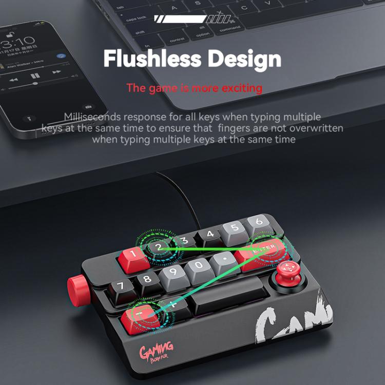 Tastiera meccanica cablata MKESPN RGB Hot Swap con manopola a bilanciere, macro di programmazione, tastiera da gioco personalizzata