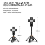 Mini selfie stick 3 in 1 con treppiede e telecomando Bluetooth