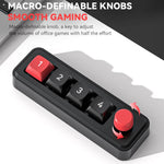 MKESPN 4-Key Macro Programmable Mechanical Gaming Keyboard With Dual USB-C Ports Hot-Swappable RGB Backlit, 816B Black, 816B White, 816A Black, 816A White