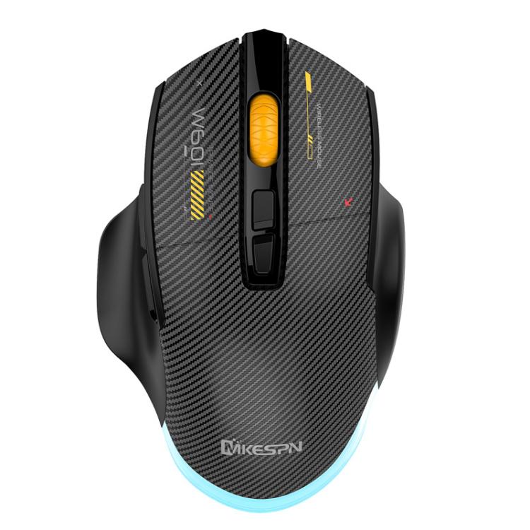 MKESPN W601 Mouse da gioco macro silenzioso wireless tri-mode in fibra di carbonio 12800DPI Mouse Bluetooth