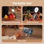 Mini luce selfie magnetica portatile con specchio rotante