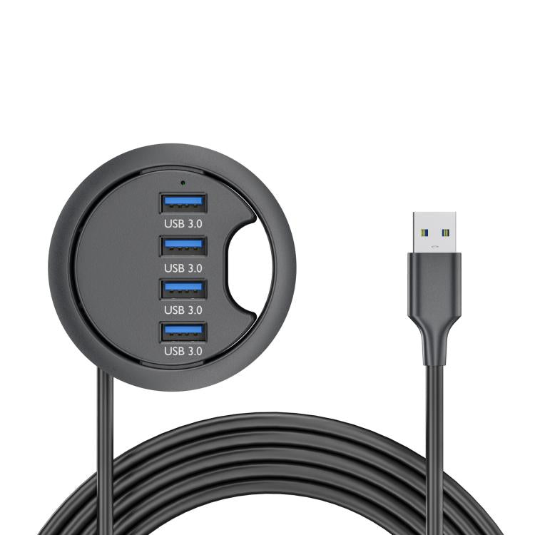 Hub di collegamento per scrivania con passacavo, lunghezza cavo 1,2 m, 4 x USB3.0, 3 x USB3.0+TF+SD, 3xUSB3.0+3.5mm, 2xUSB3.0+USB-C+3.5mm, 2xUSB3.0+USB-C+SD/MMC