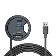 Hub di collegamento per scrivania con passacavo, lunghezza cavo 1,2 m, 4 x USB3.0, 3 x USB3.0+TF+SD, 3xUSB3.0+3.5mm, 2xUSB3.0+USB-C+3.5mm, 2xUSB3.0+USB-C+SD/MMC