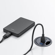 Hub di collegamento per scrivania con passacavo, lunghezza cavo 1,2 m, 4 x USB3.0, 3 x USB3.0+TF+SD, 3xUSB3.0+3.5mm, 2xUSB3.0+USB-C+3.5mm, 2xUSB3.0+USB-C+SD/MMC