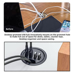 Hub di collegamento per scrivania con passacavo, lunghezza cavo 1,2 m, 4 x USB3.0, 3 x USB3.0+TF+SD, 3xUSB3.0+3.5mm, 2xUSB3.0+USB-C+3.5mm, 2xUSB3.0+USB-C+SD/MMC